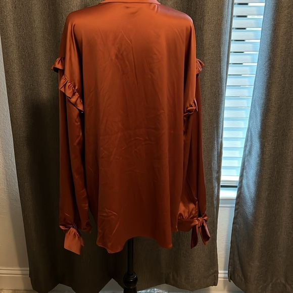 Blouse. Burnt orange - Picture 4 of 6